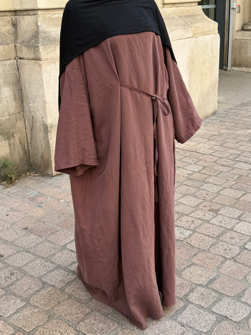 abaya viscose prune, mbashop
