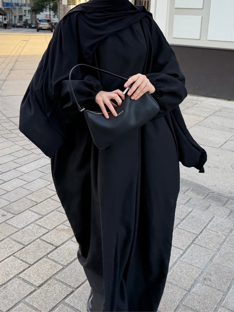 abaya bisha noir