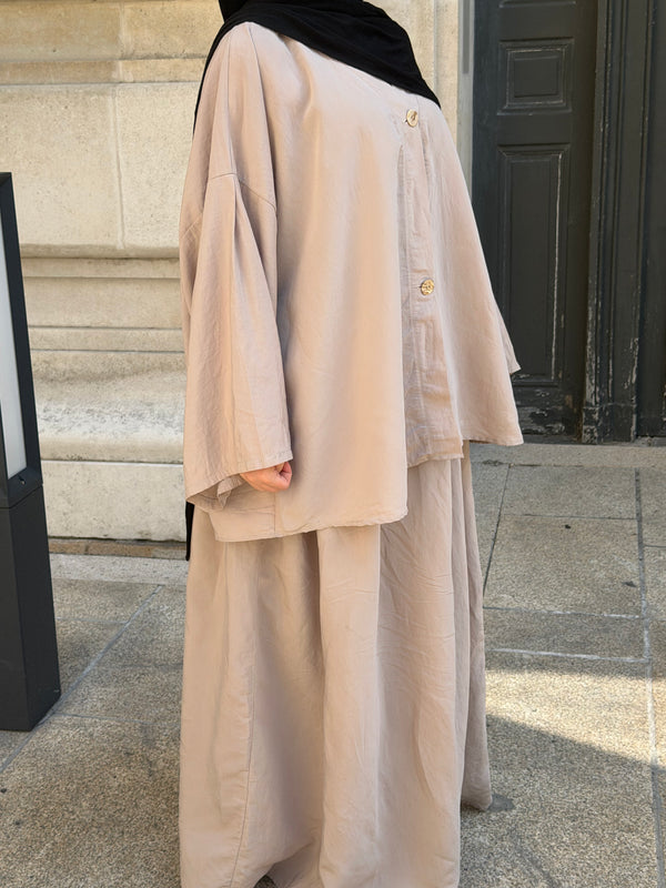 ensemble-tuwaiq-jupe-beige-mbashop